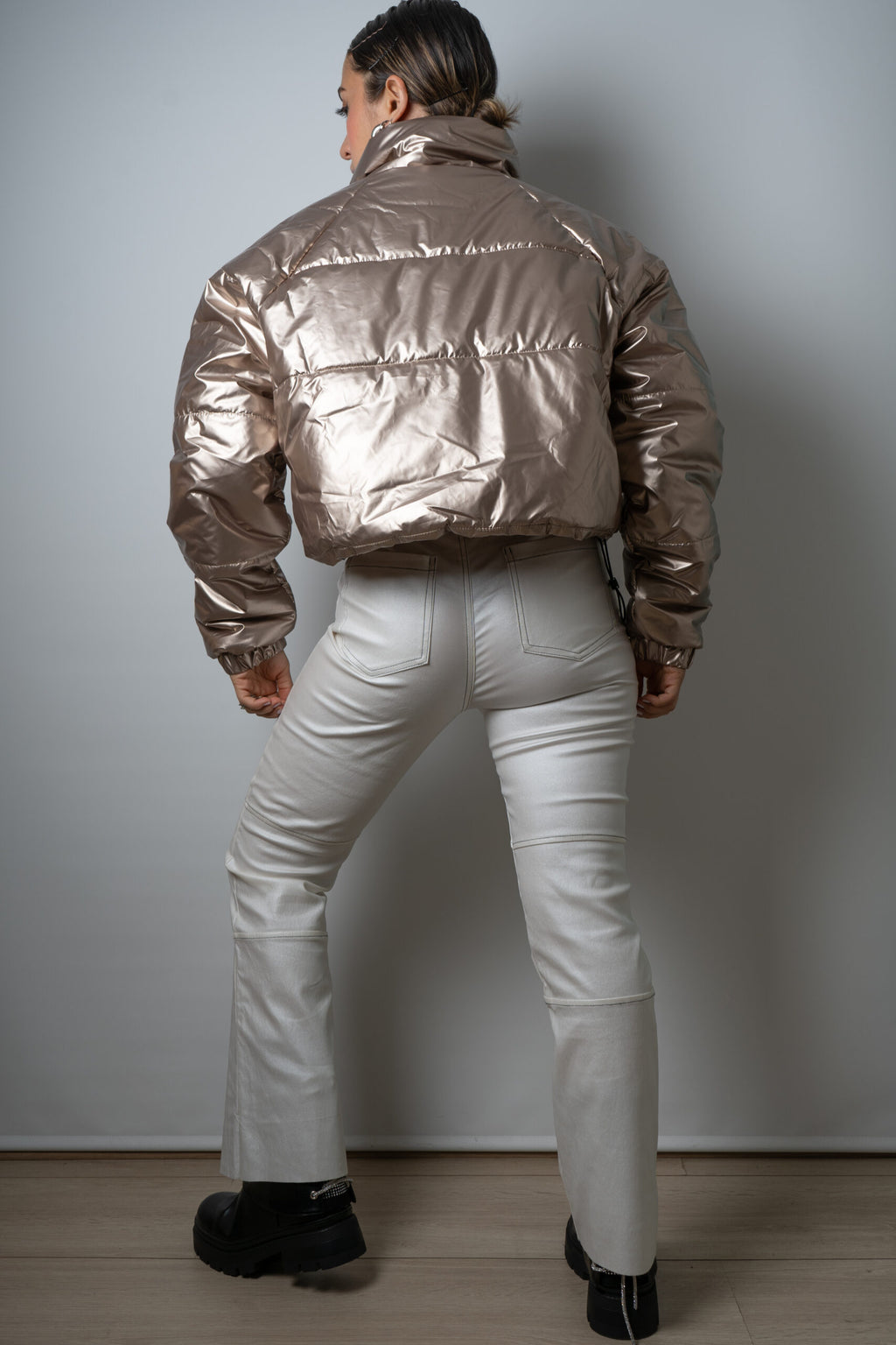 Chaqueta Puffa Metalizada - Gold