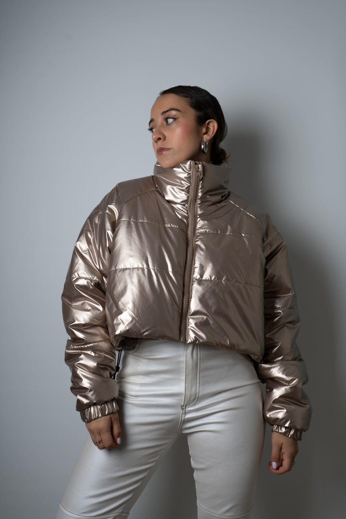 Chaqueta Puffa Metalizada - Gold