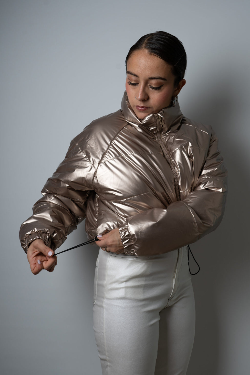 Chaqueta Puffa Metalizada - Gold