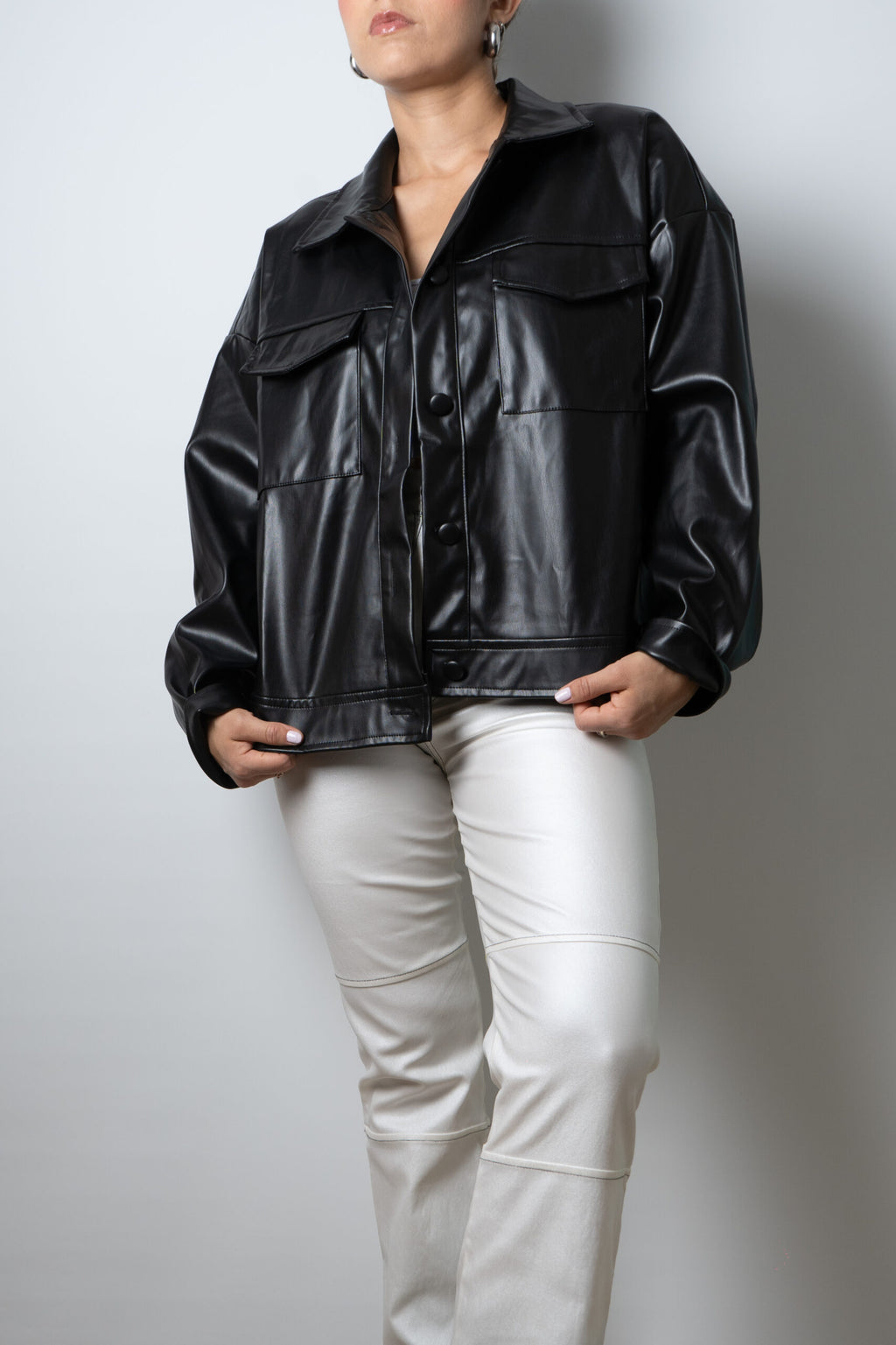 Chaqueta ECOCUERO - Negro