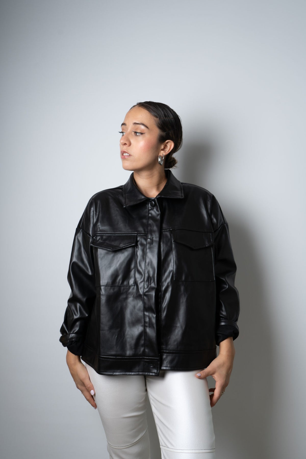 Chaqueta ECOCUERO - Negro