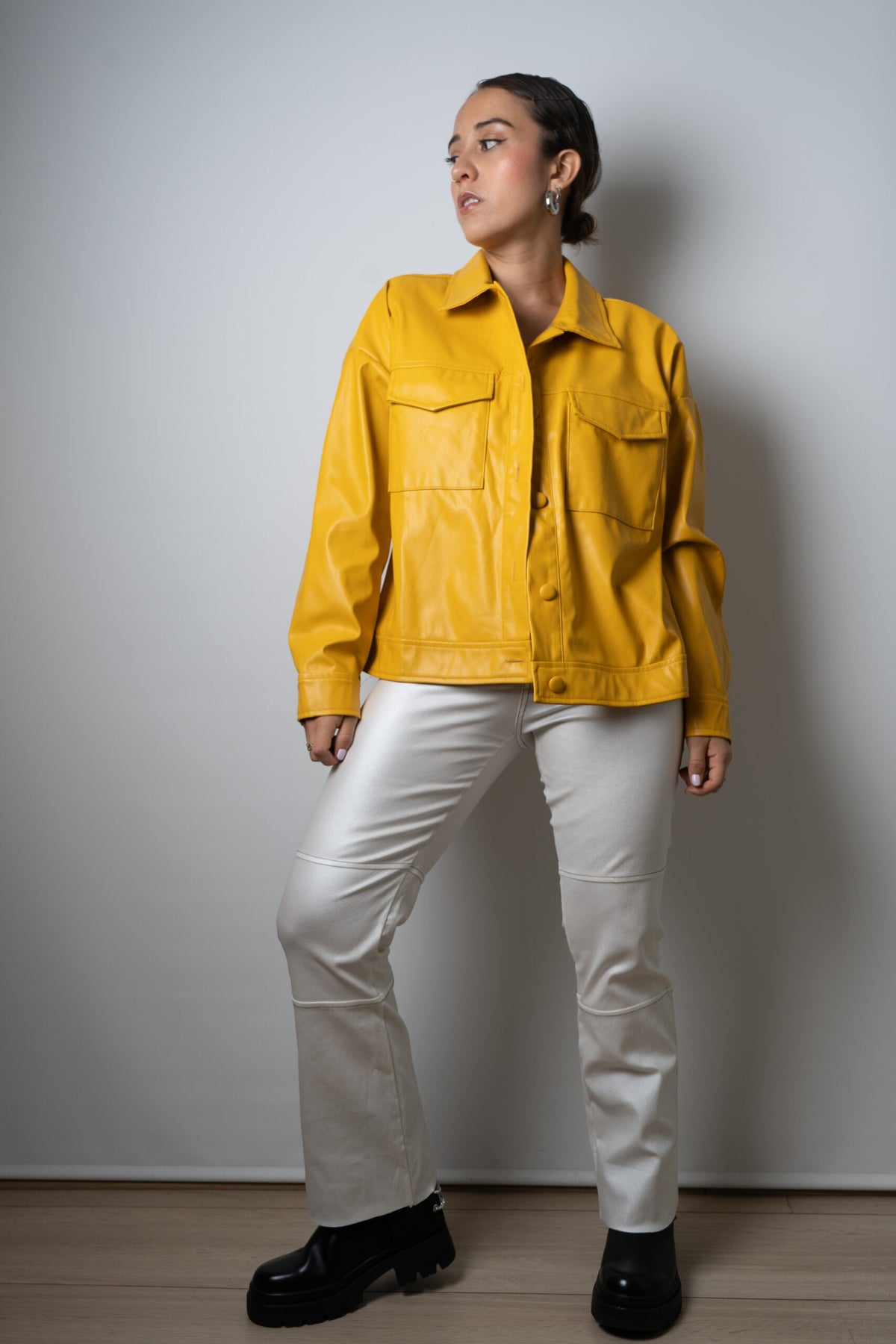 Chaqueta ECOCUERO - Amarillo