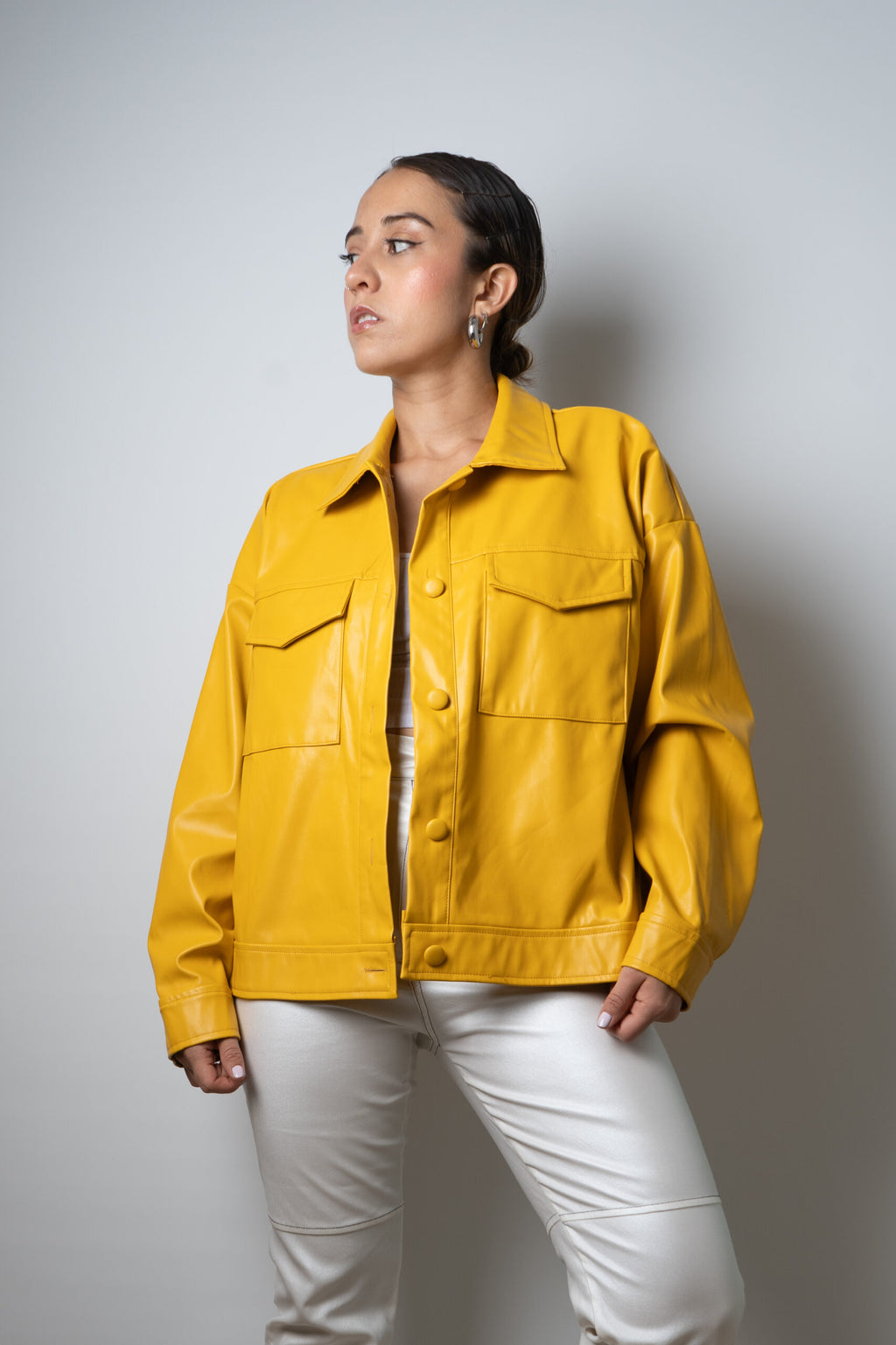 Chaqueta ECOCUERO - Amarillo