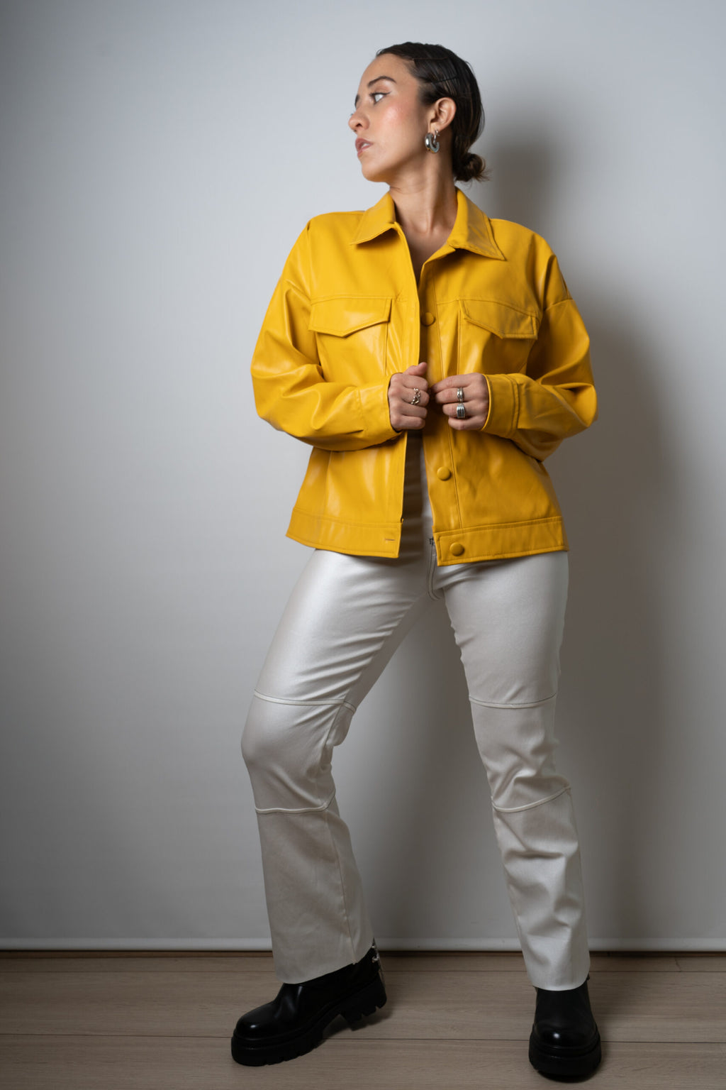 Chaqueta ECOCUERO - Amarillo