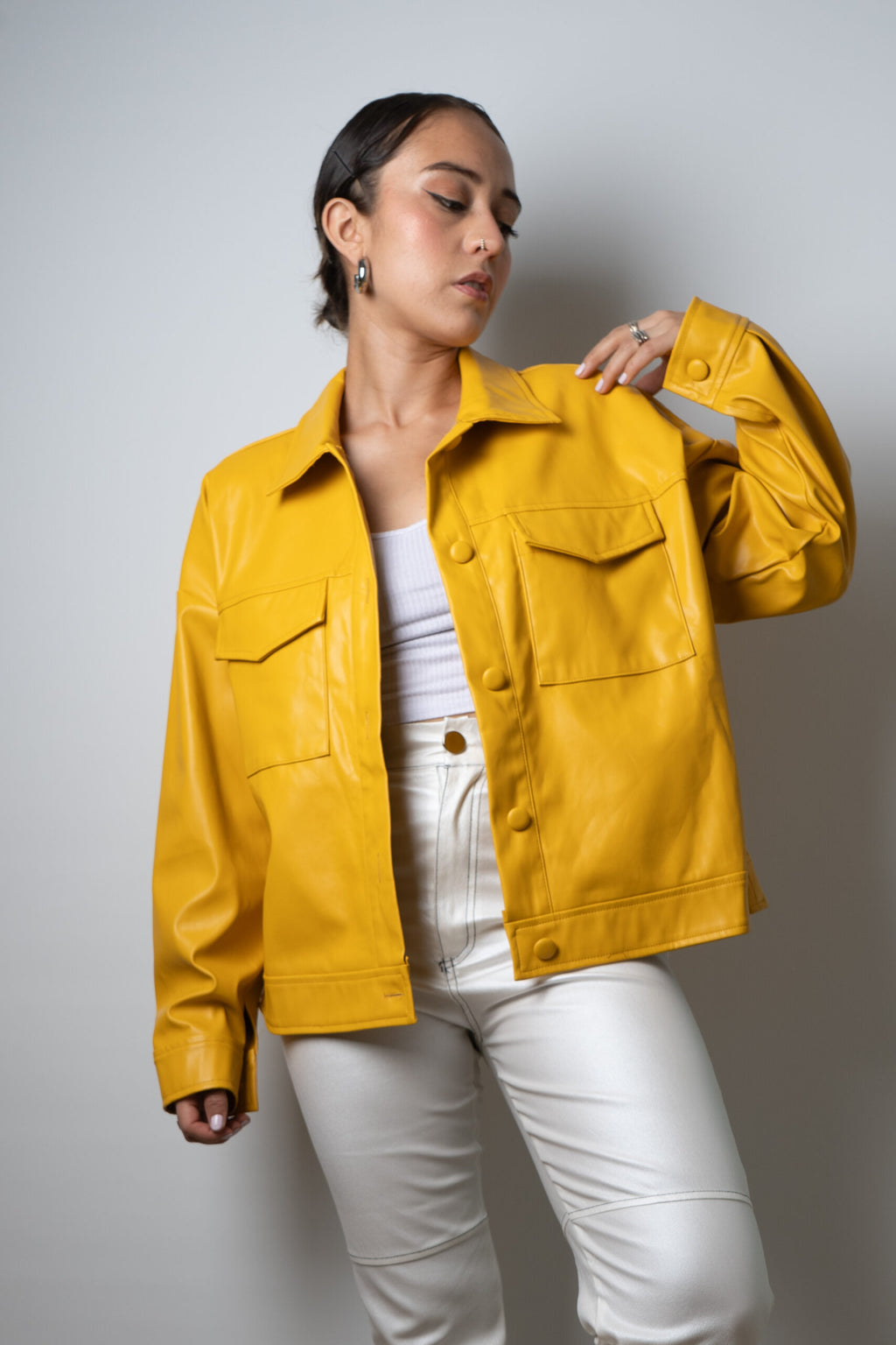 Chaqueta ECOCUERO - Amarillo