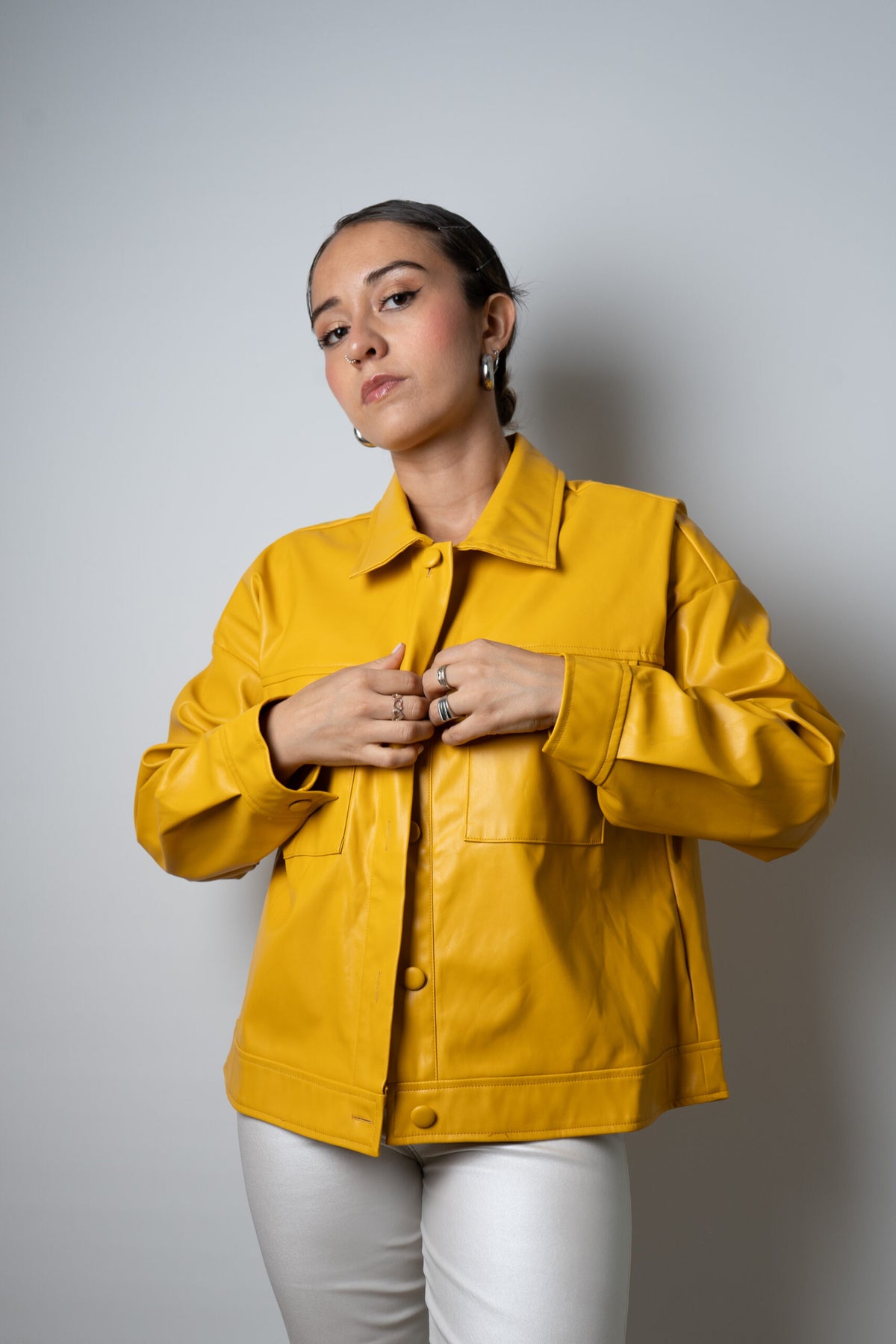 Chaqueta ECOCUERO - Amarillo
