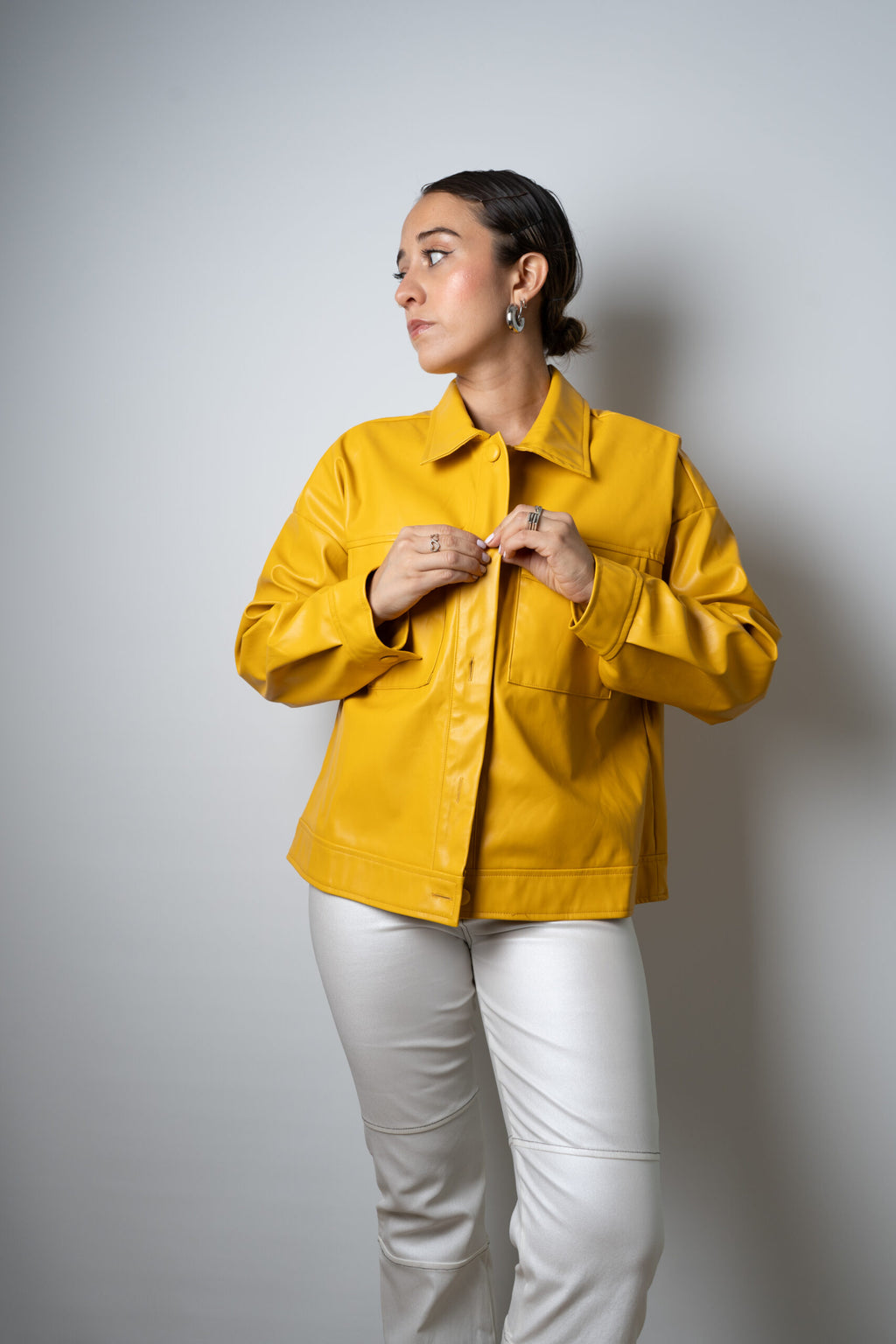 Chaqueta ECOCUERO - Amarillo