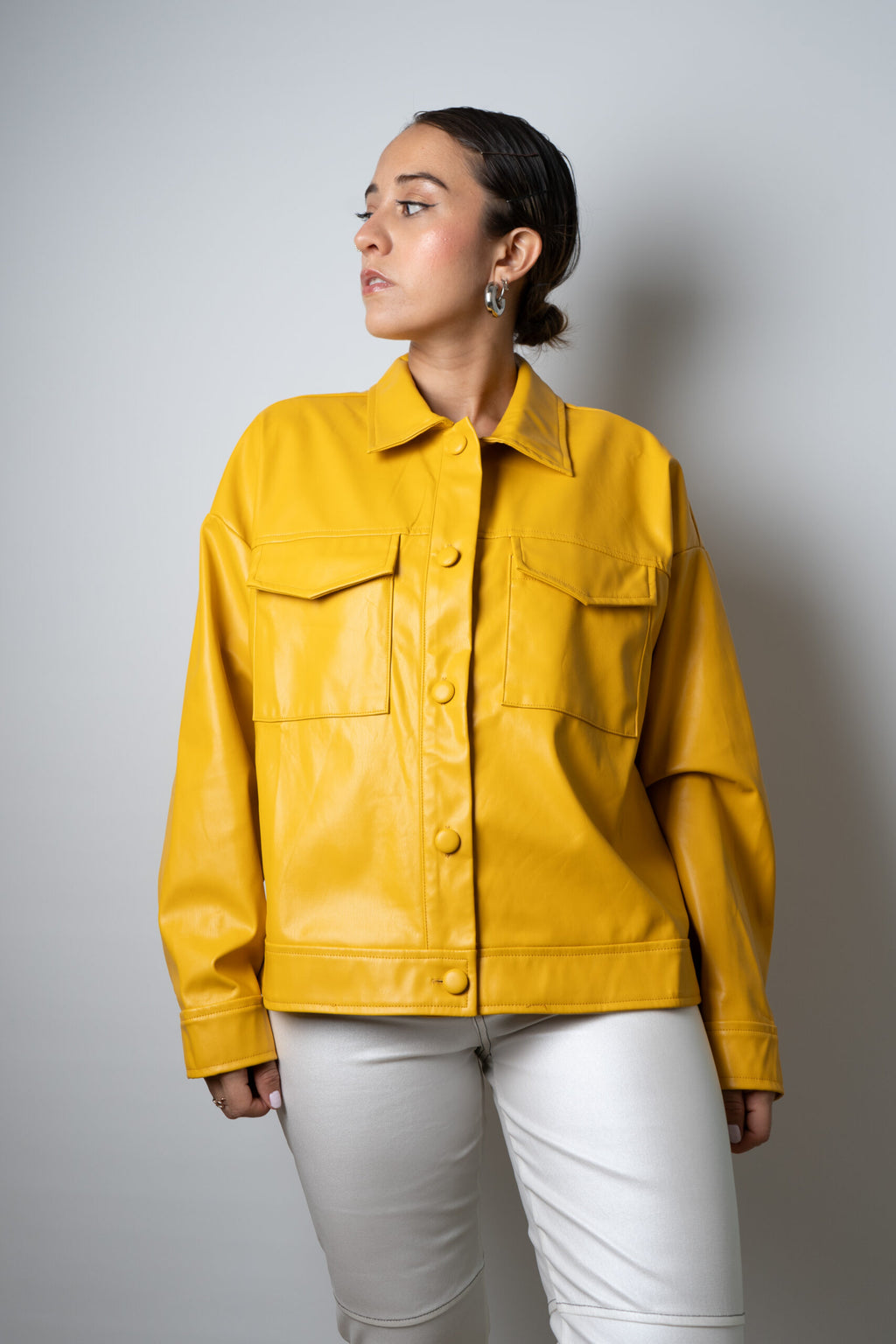 Chaqueta ECOCUERO - Amarillo