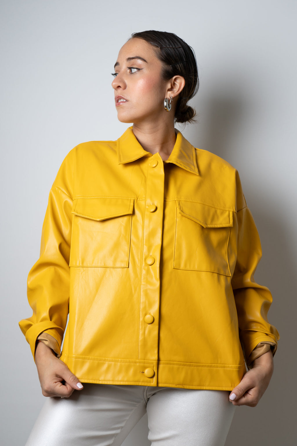 Chaqueta ECOCUERO - Amarillo