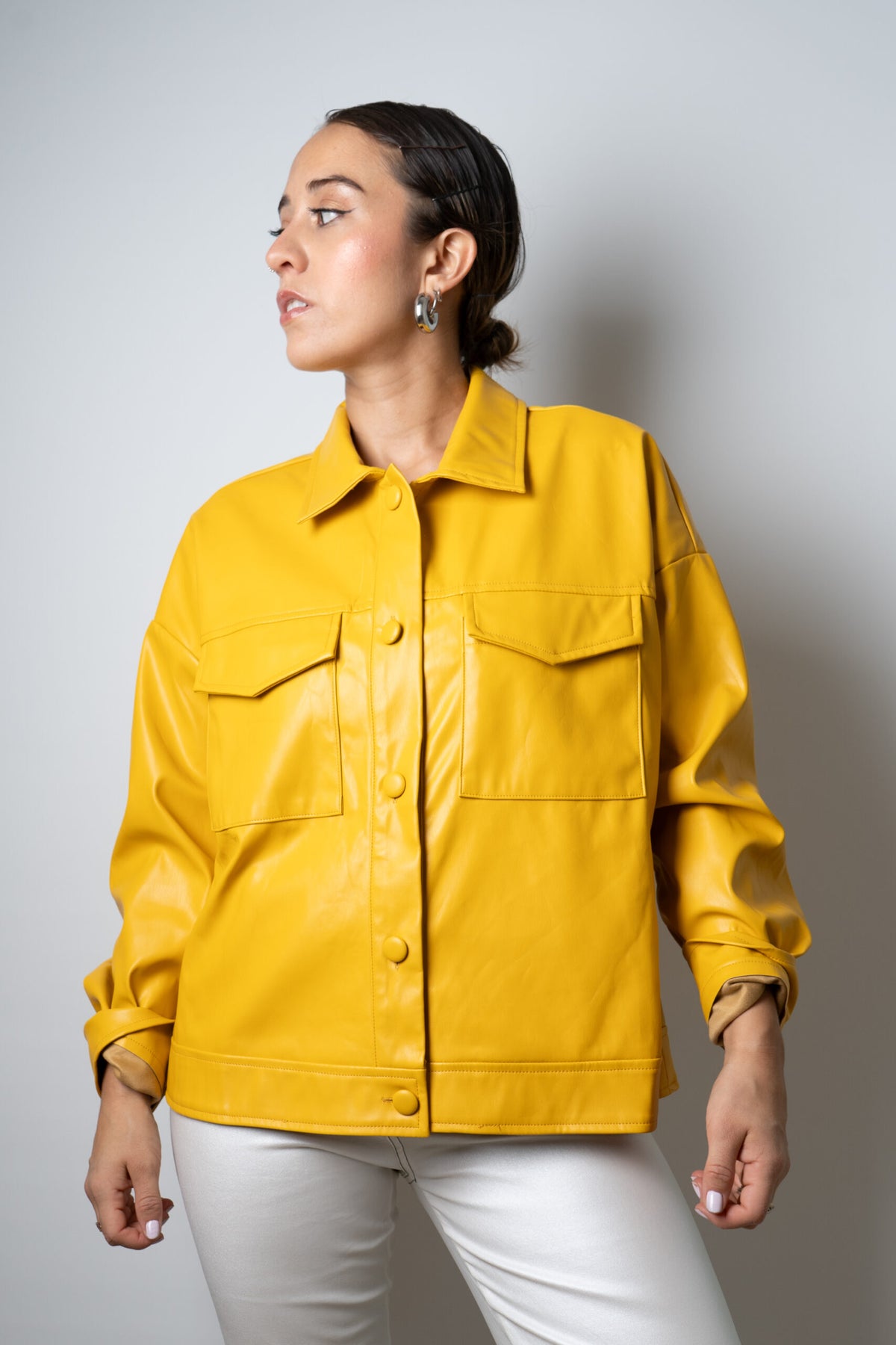 Chaqueta ECOCUERO - Amarillo