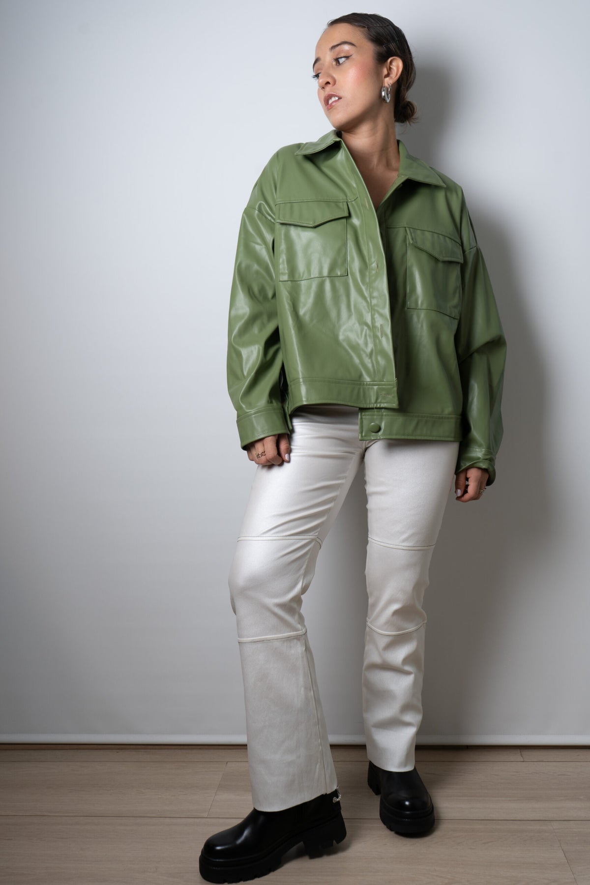 Chaqueta ECOCUERO - Verde