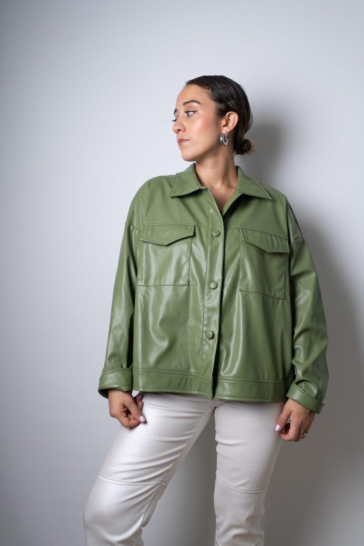 Chaqueta ECOCUERO - Verde