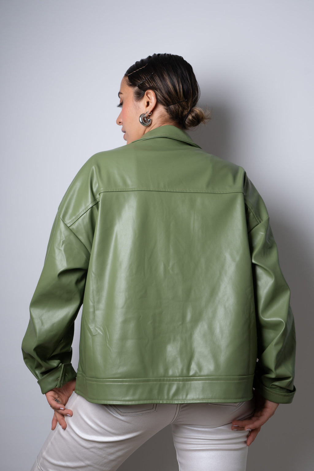 Chaqueta ECOCUERO - Verde