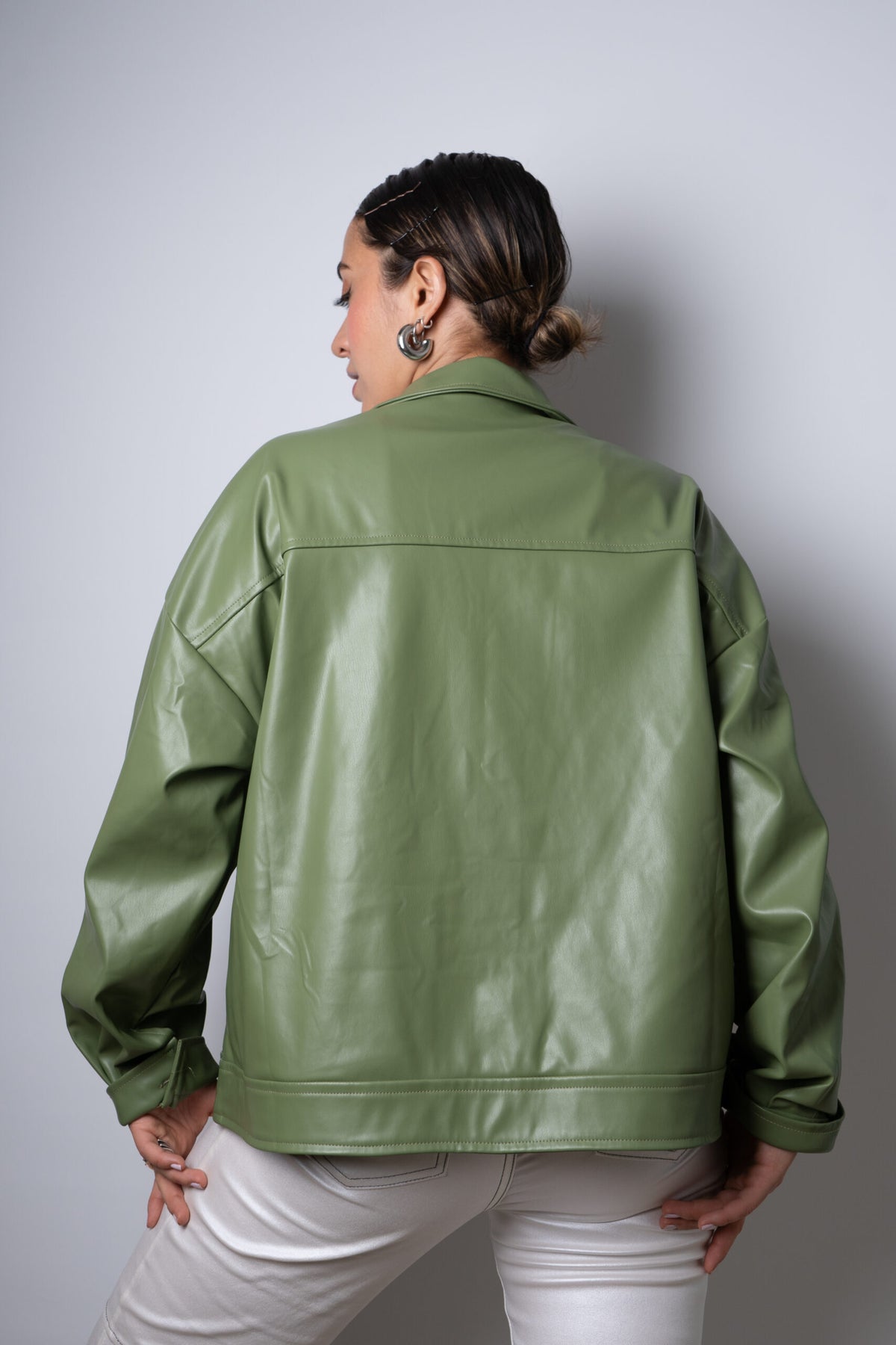 Chaqueta ECOCUERO - Verde