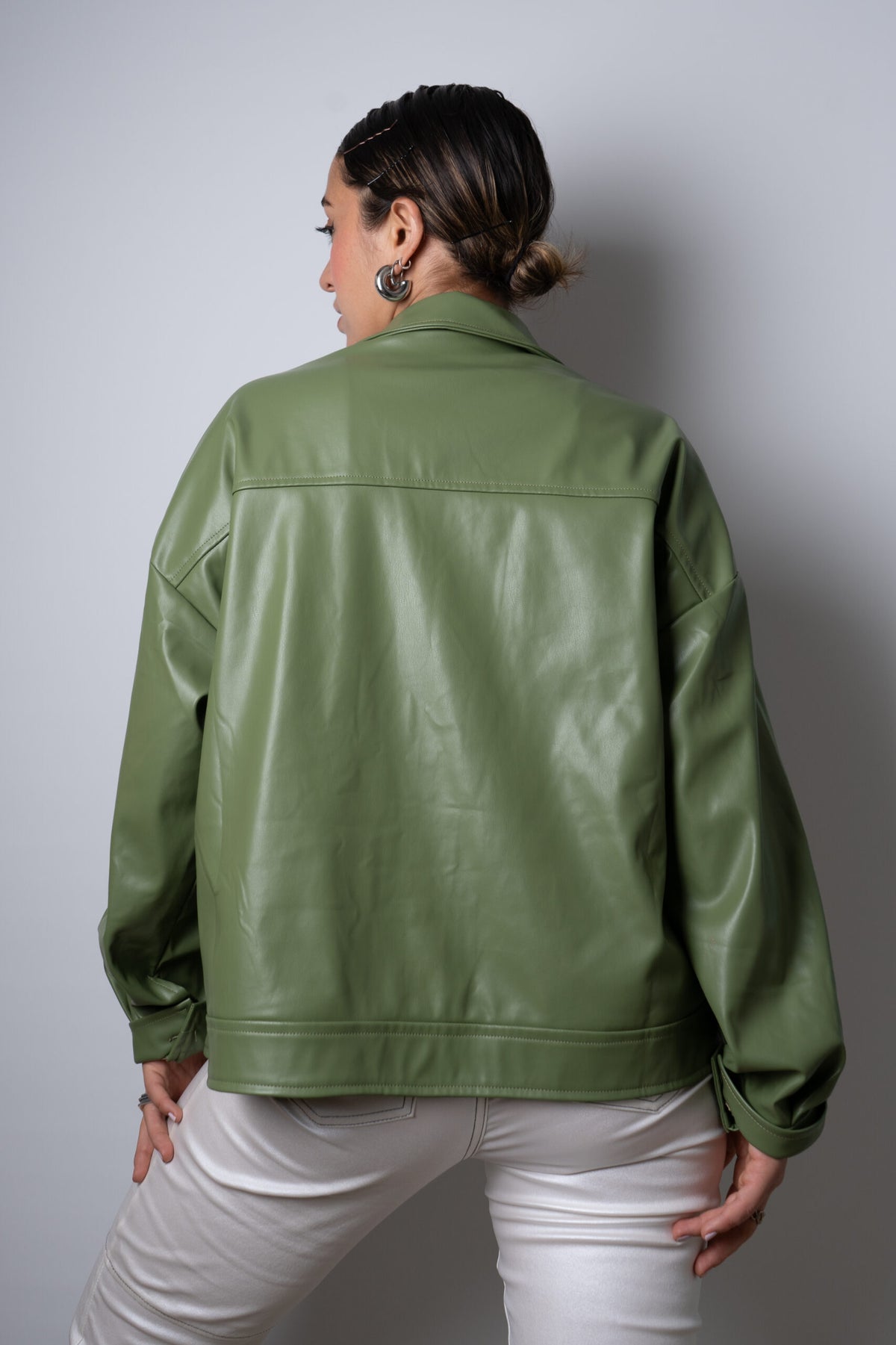 Chaqueta ECOCUERO - Verde