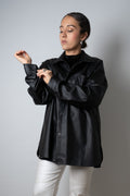 Camisa/ Chaqueta ECOCUERO - Negra