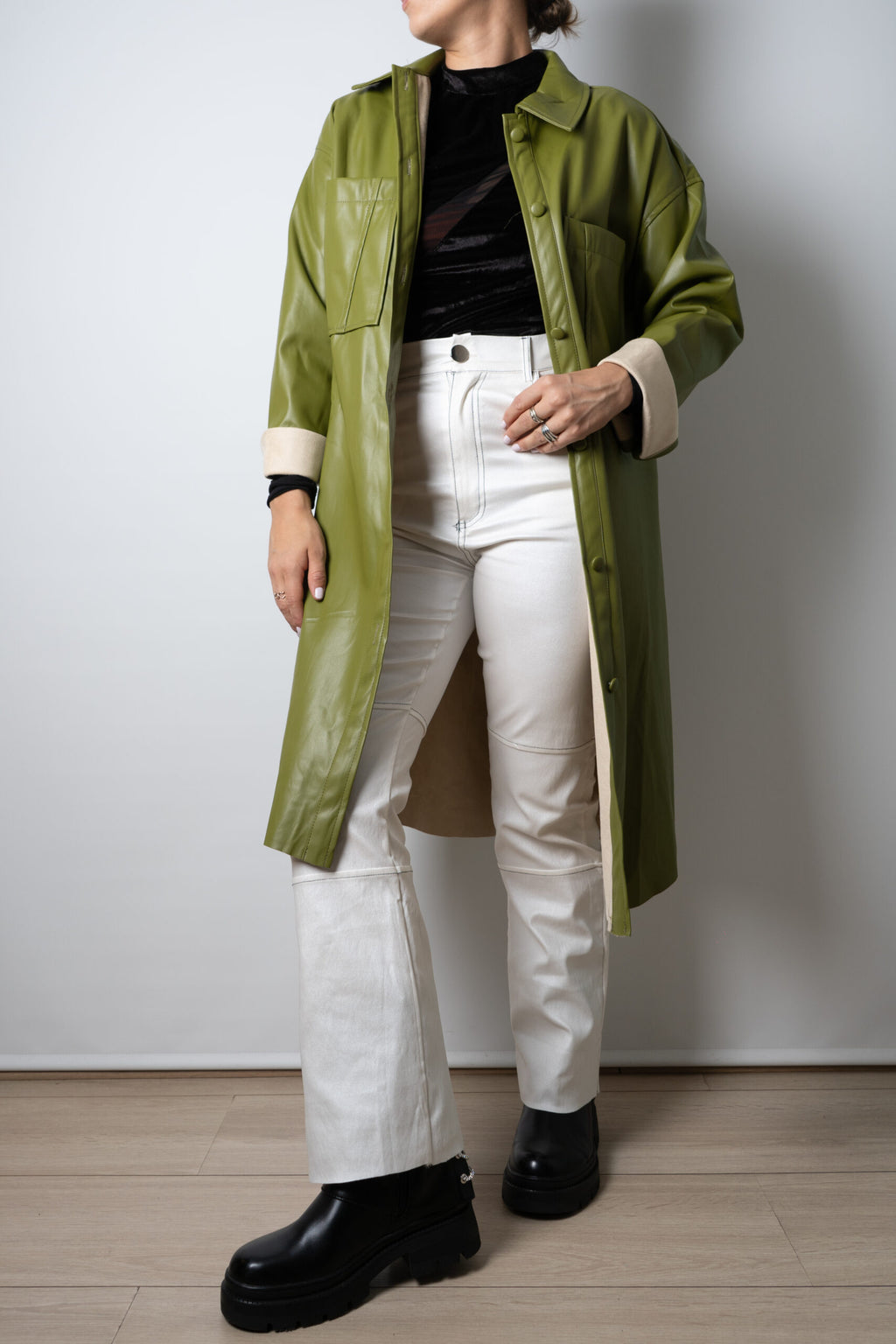 Chaquetón ECOCUERO - Verde