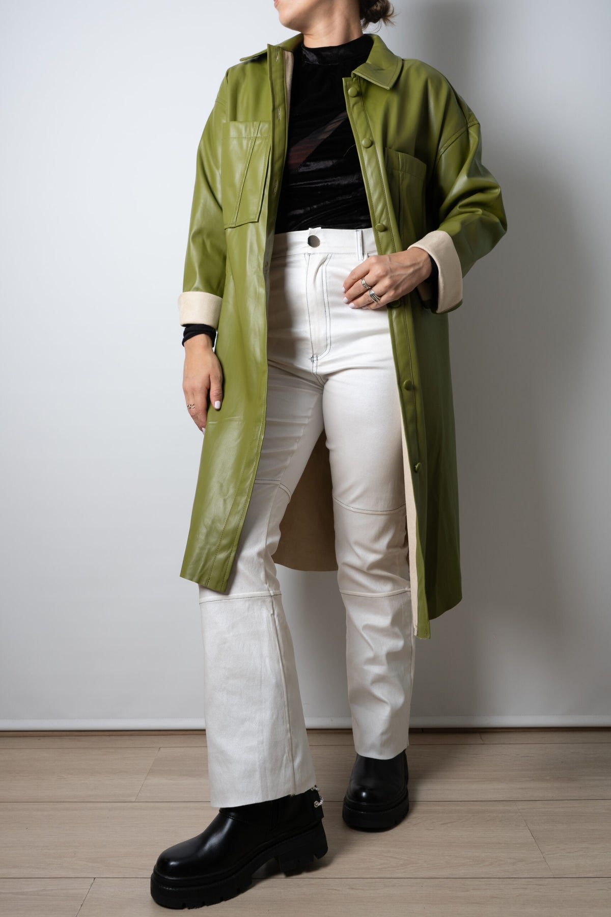 Chaquetón ECOCUERO - Verde
