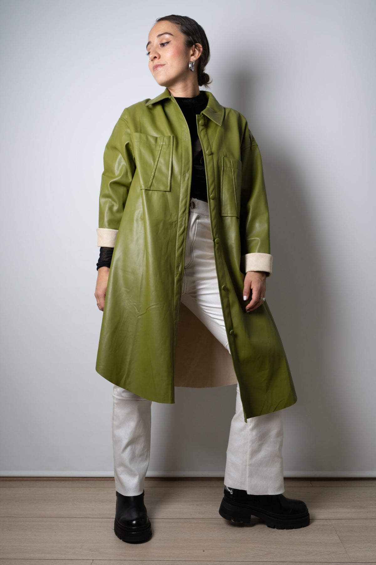 Chaquetón ECOCUERO - Verde