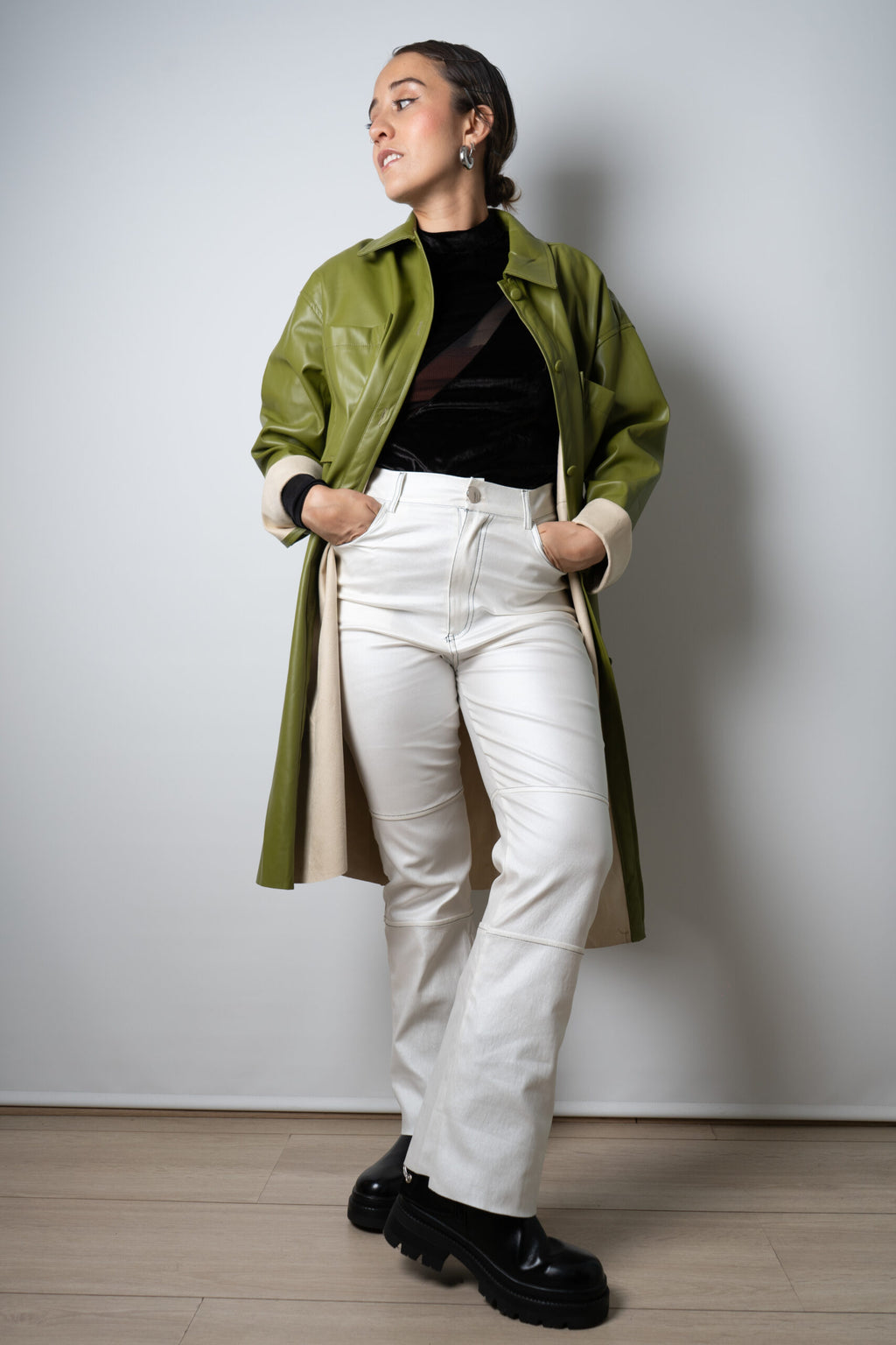 Chaquetón ECOCUERO - Verde