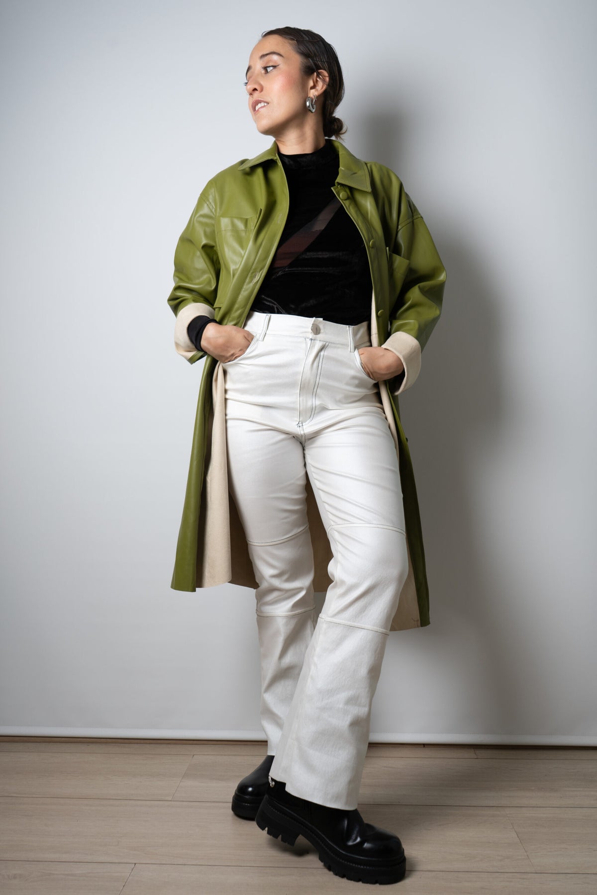 Chaquetón ECOCUERO - Verde