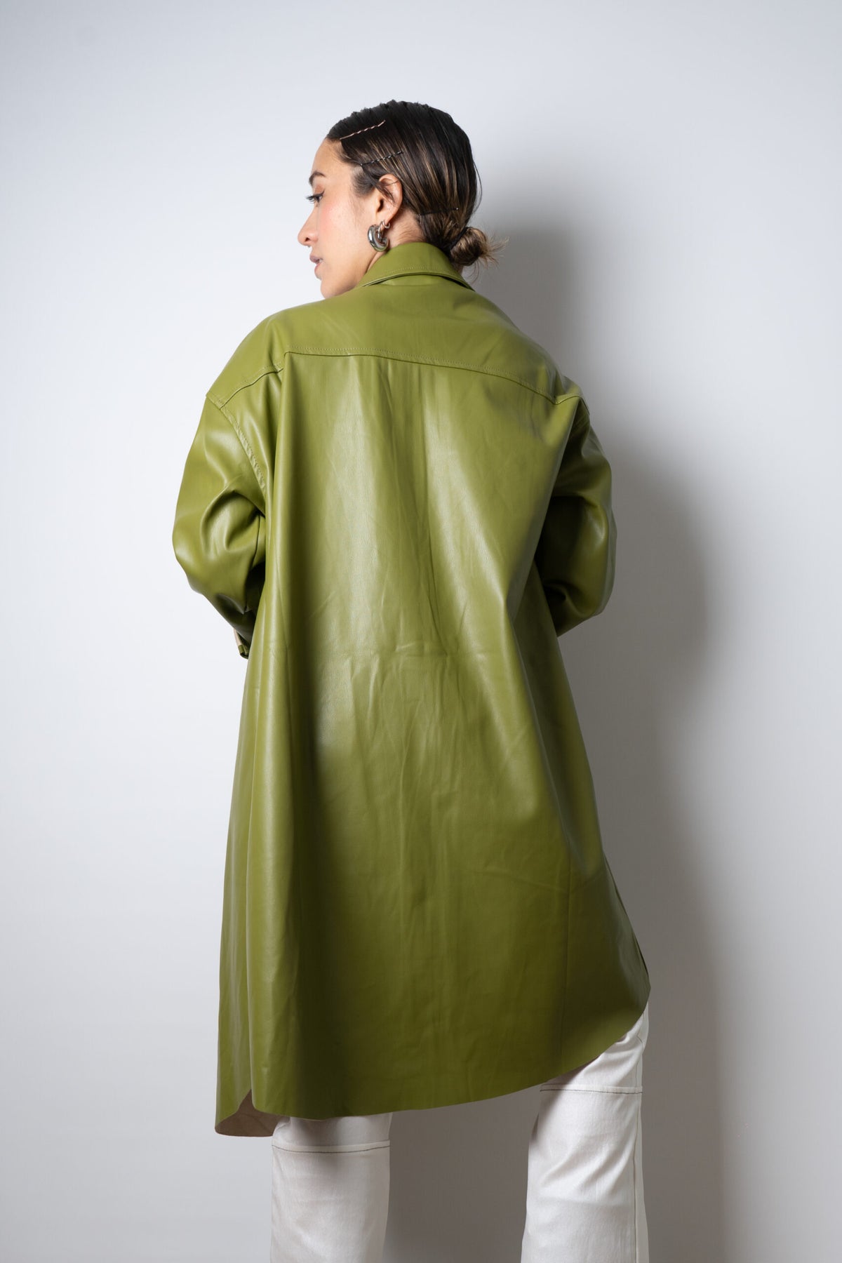 Chaquetón ECOCUERO - Verde