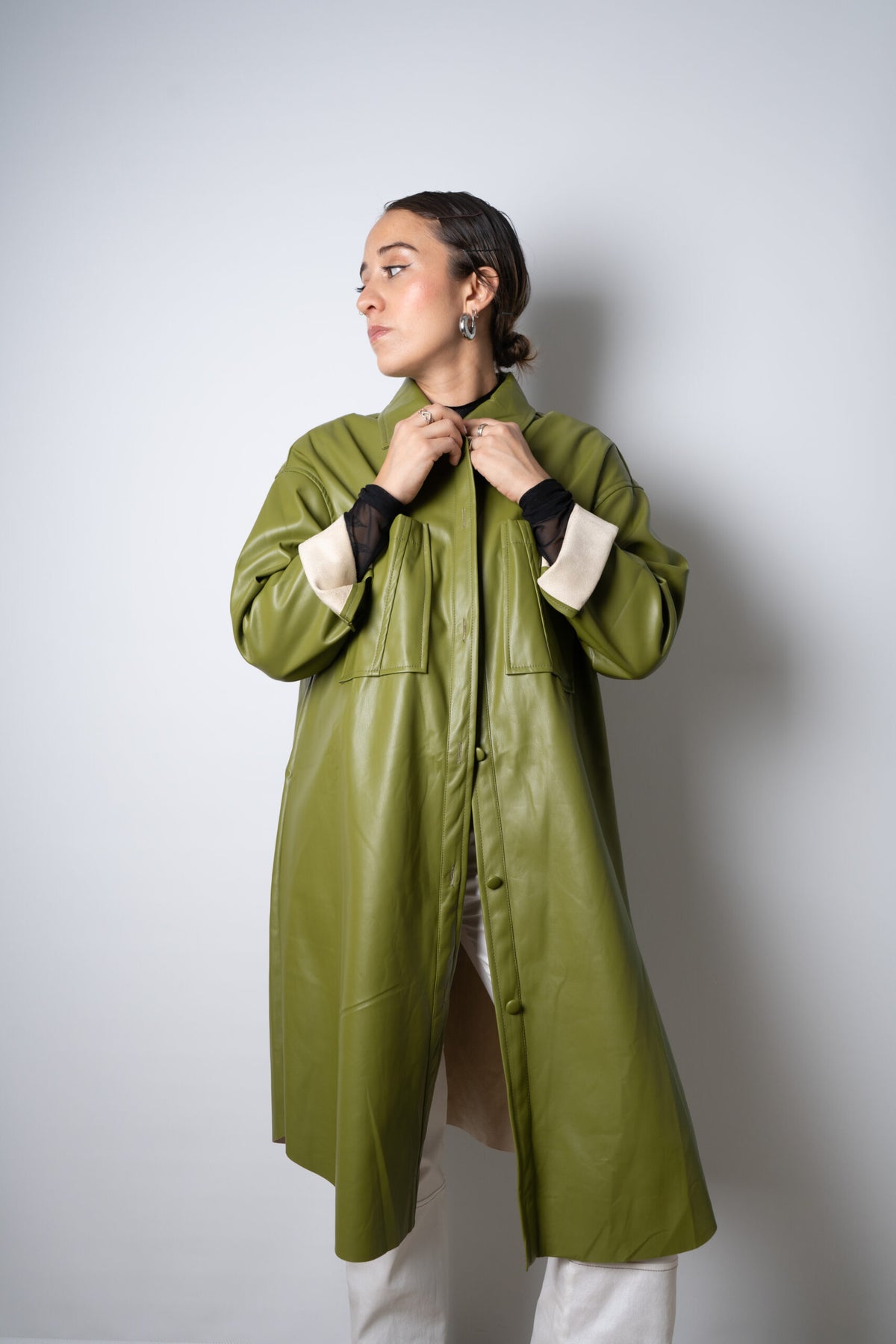 Chaquetón ECOCUERO - Verde