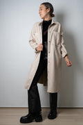 Chaquetón ECOCUERO - Crema