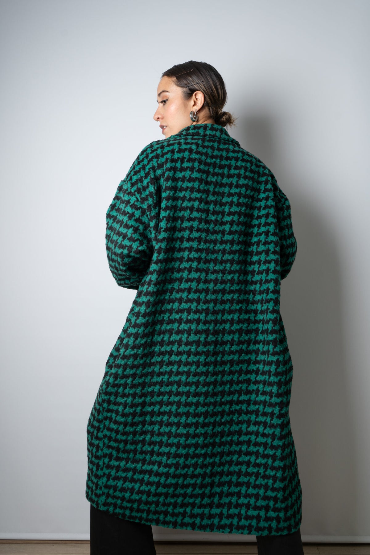 Chaquetón Lanilla - Verde con negro
