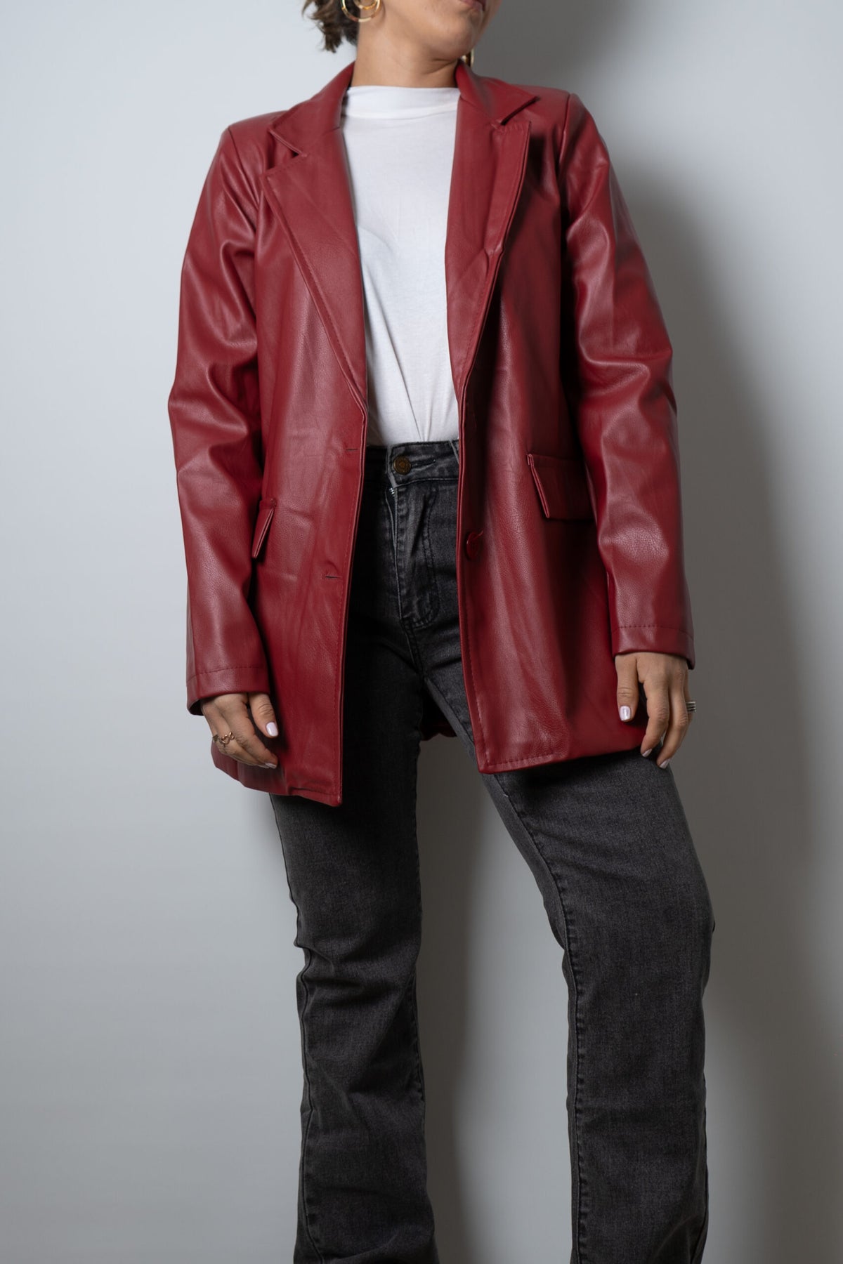 Blazer Ecocuero - Rojo