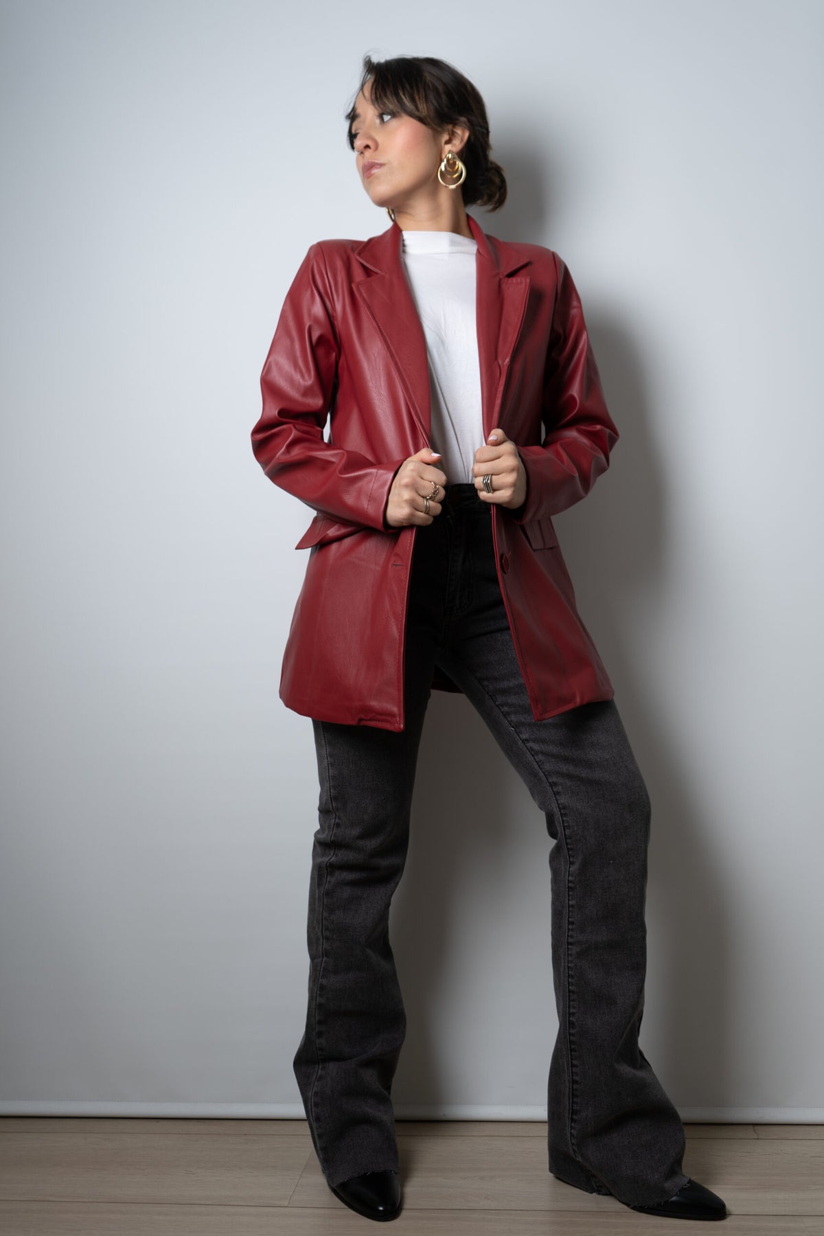 Blazer Ecocuero - Rojo