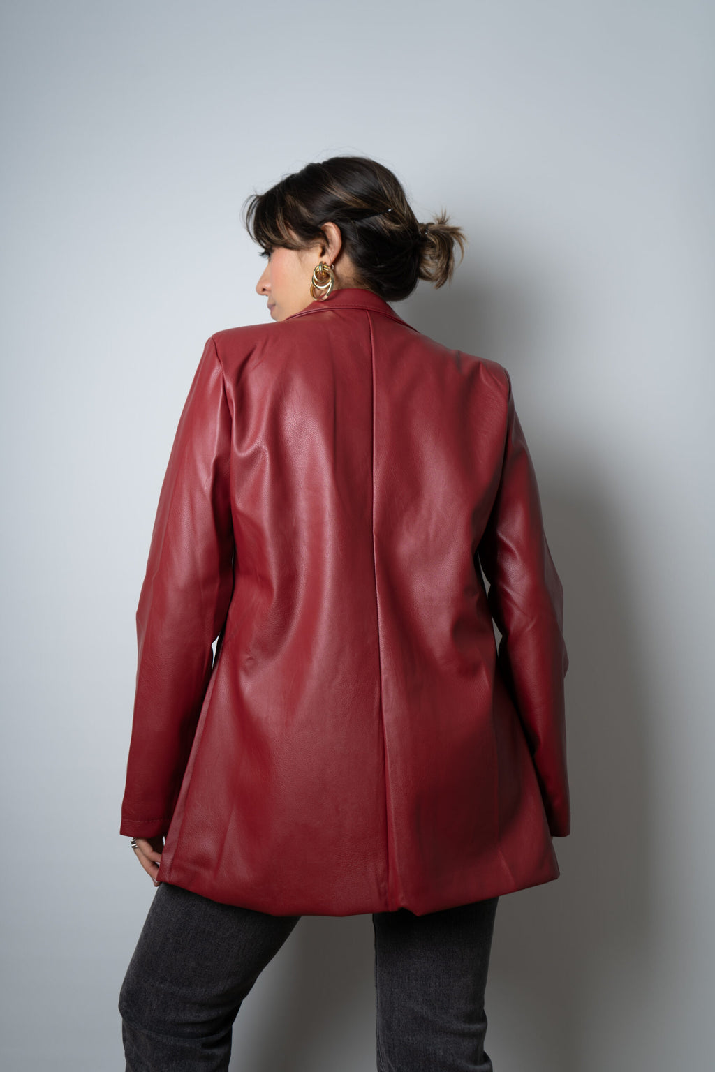 Blazer Ecocuero - Rojo