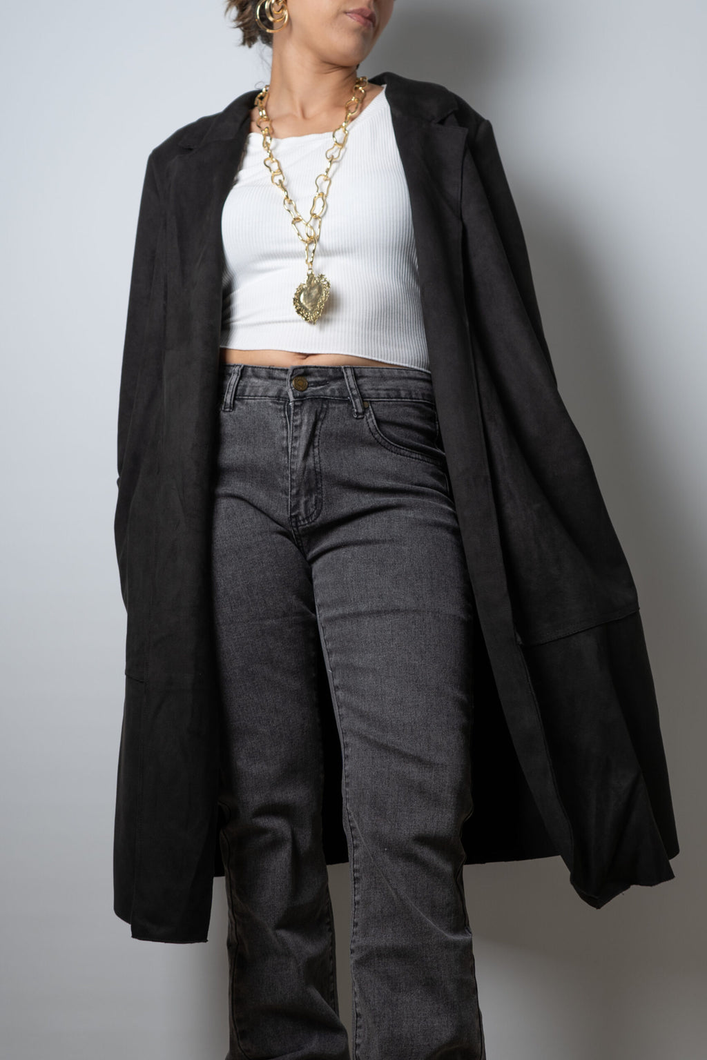 Chaqueta Gamuza - Negro