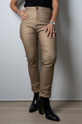 Pantalón Pitillo Ecocuero - Dorado