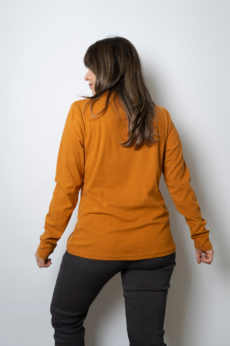 Polera beatle algodon - Mostaza