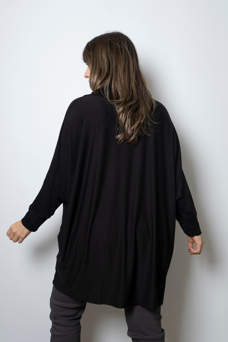 Polera Antonia - algodon - Negro
