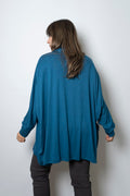 Polera Antonia - algodon - Azul petroleo