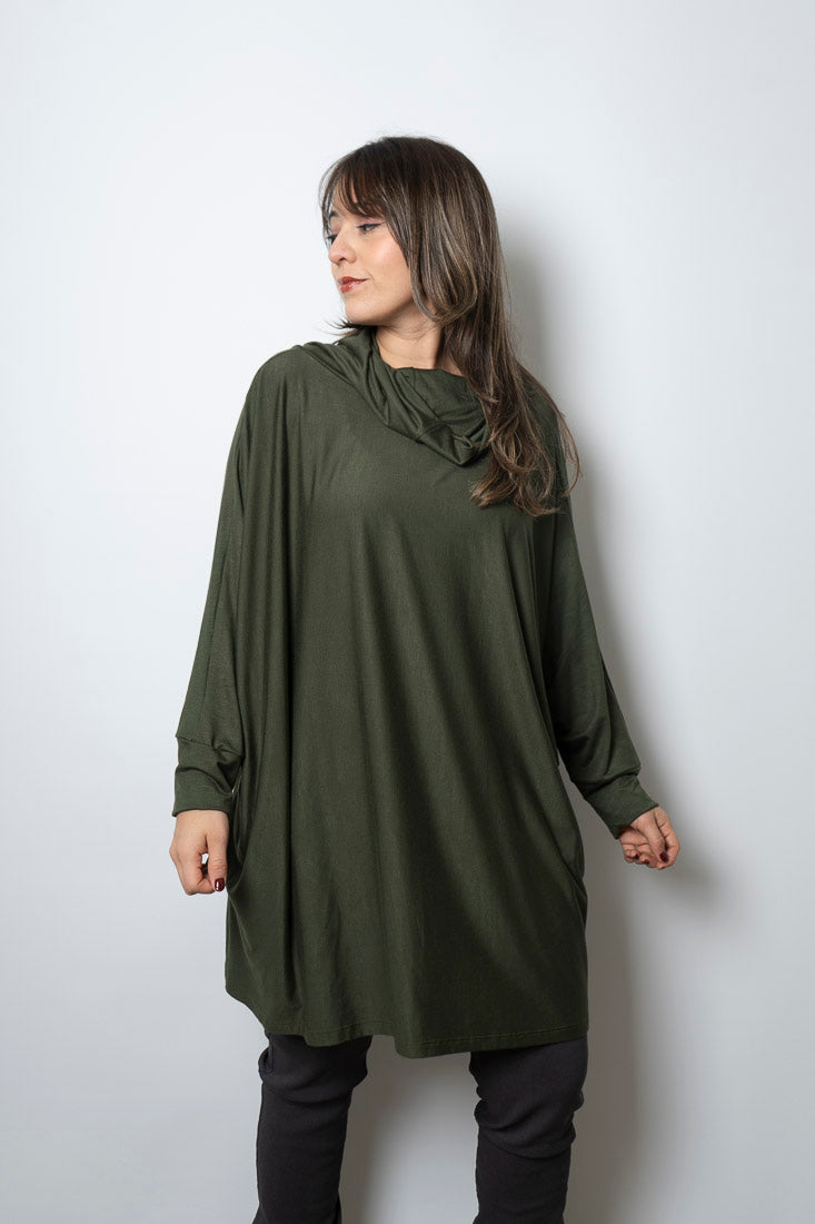 Polera Antonia - algodon - Verde oscuro