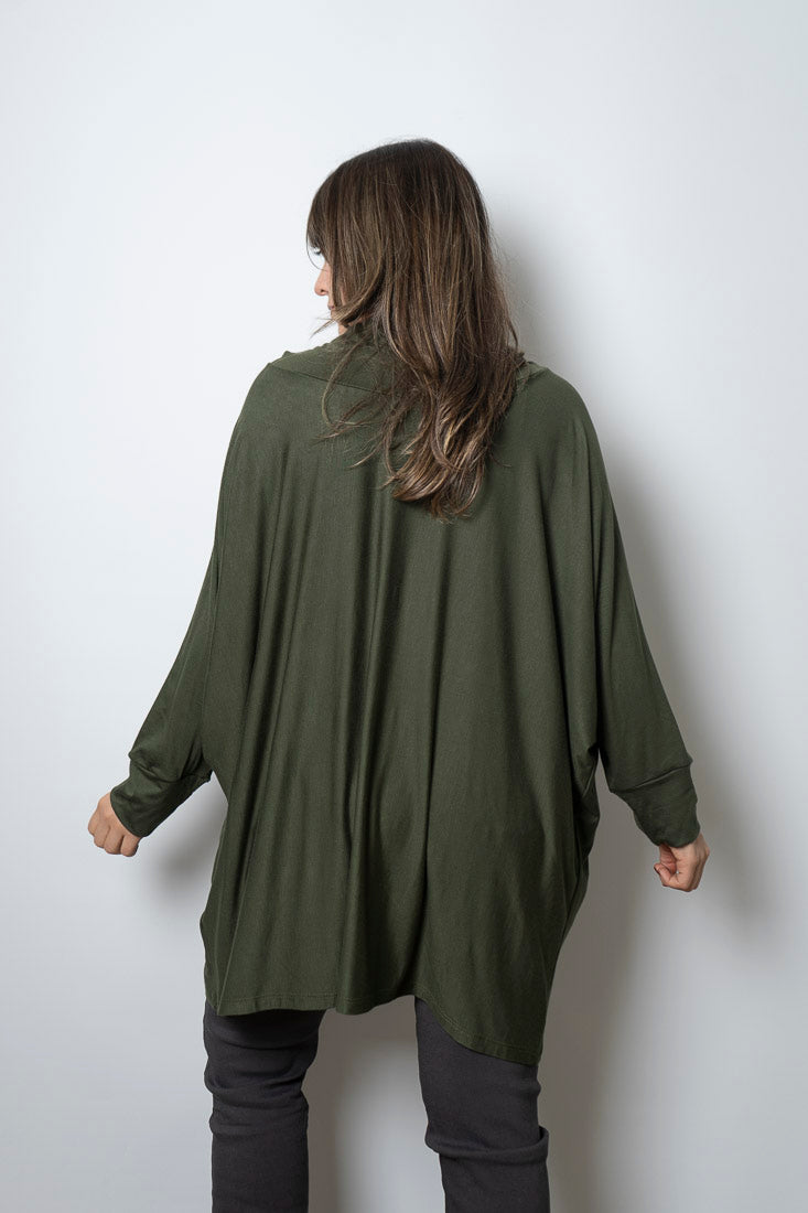 Polera Antonia - algodon - Verde oscuro