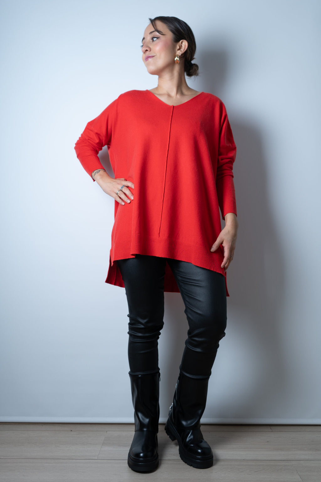 Sweater Laica - Rojo