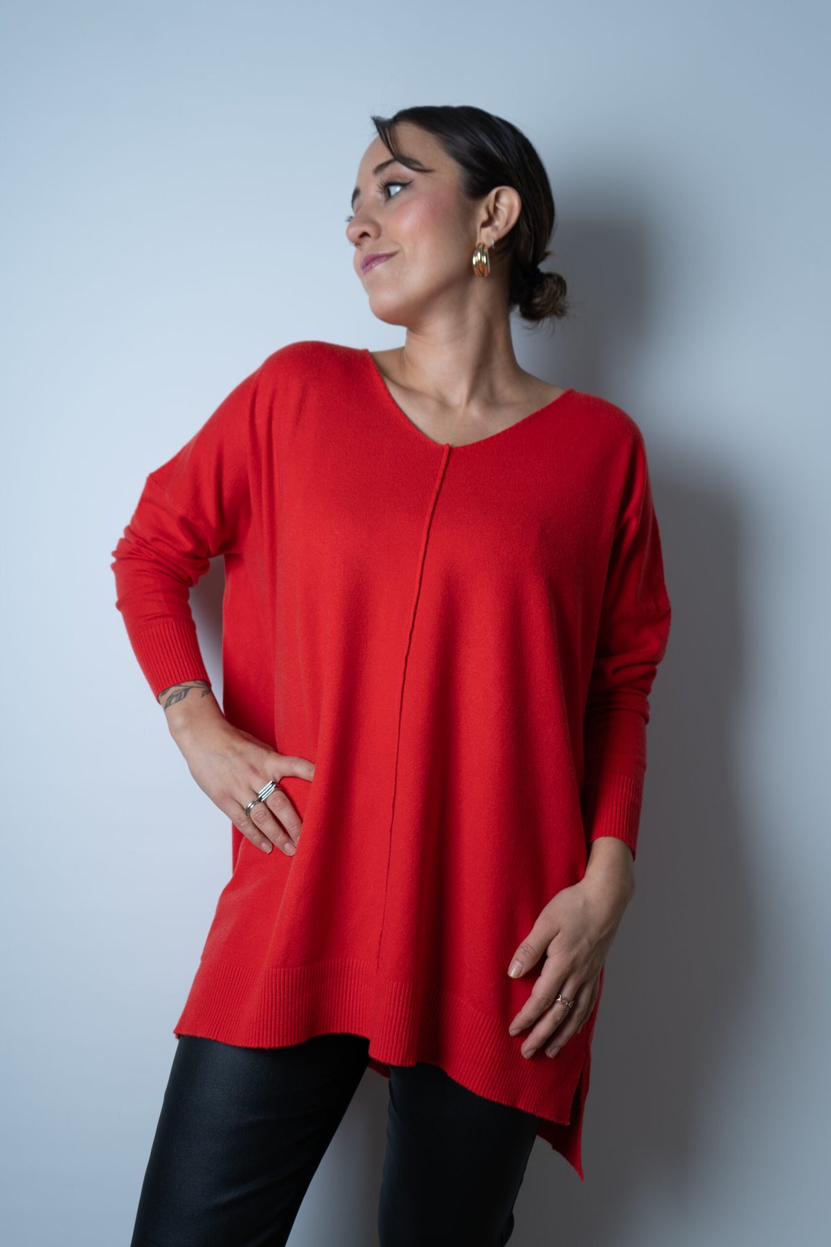 Sweater Laica - Rojo