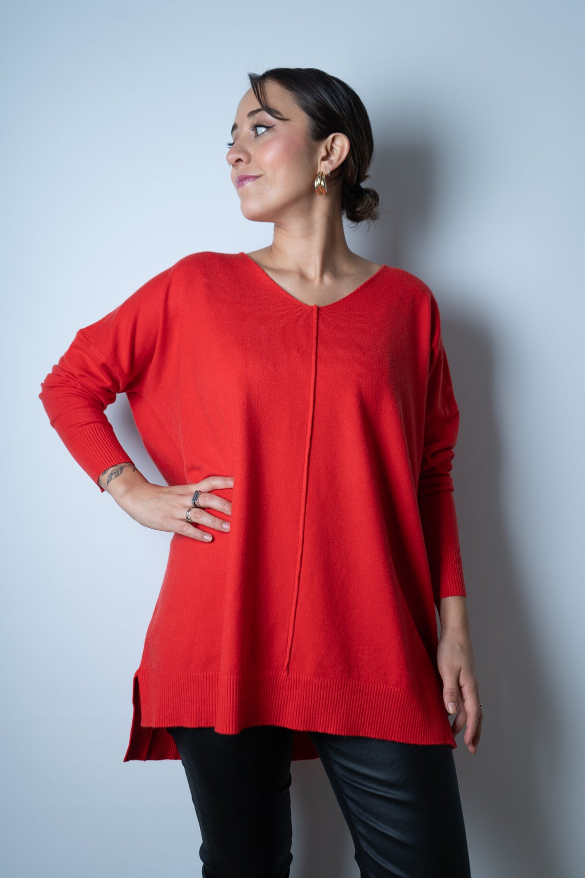 Sweater Laica - Rojo