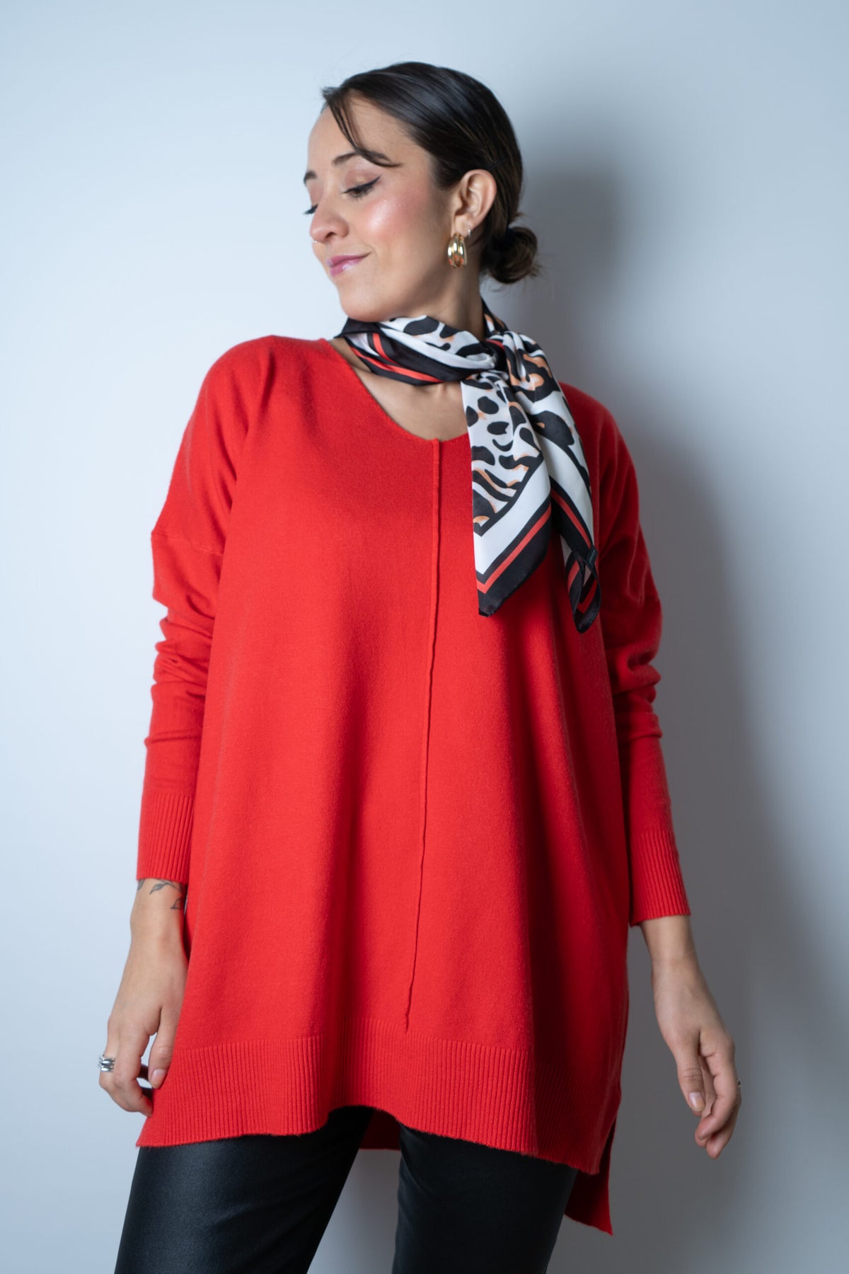 Sweater Laica - Rojo