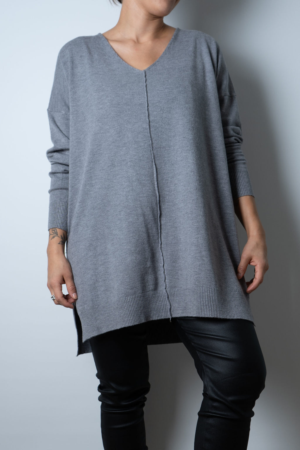 Sweater Laica - Gris ocuro