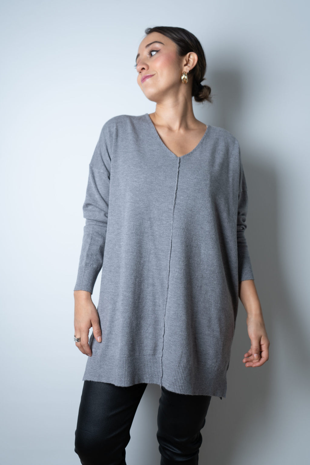 Sweater Laica - Gris ocuro