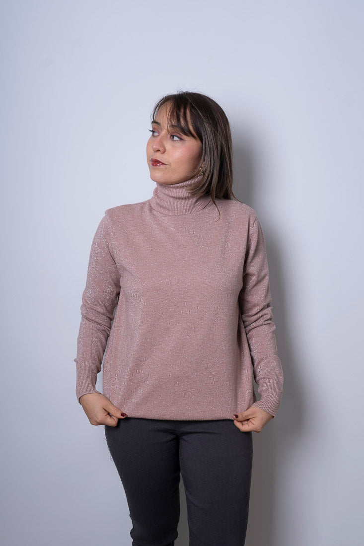Sweater Beatle brillante - Palo Rosa