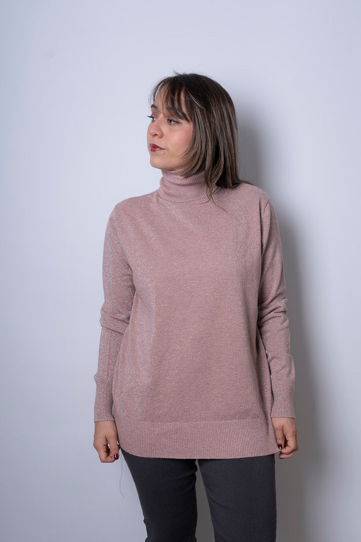Sweater Beatle brillante - Palo Rosa