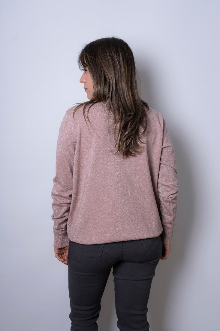 Sweater Beatle brillante - Palo Rosa