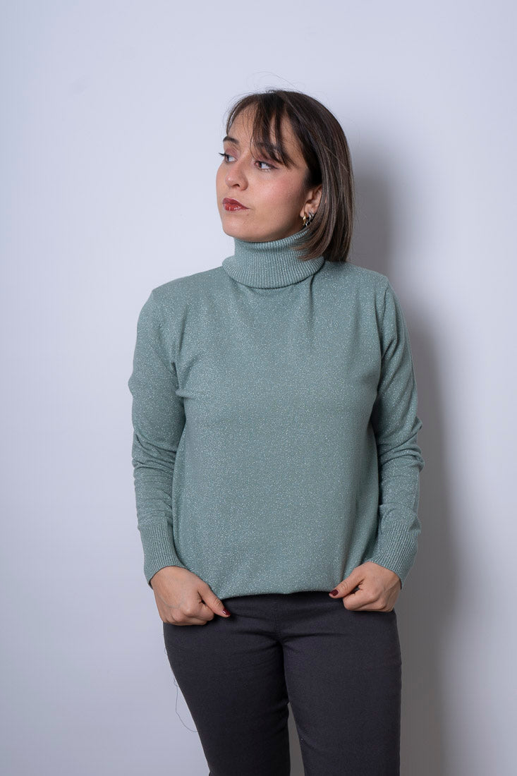 Sweater Beatle brillante - Verde agua