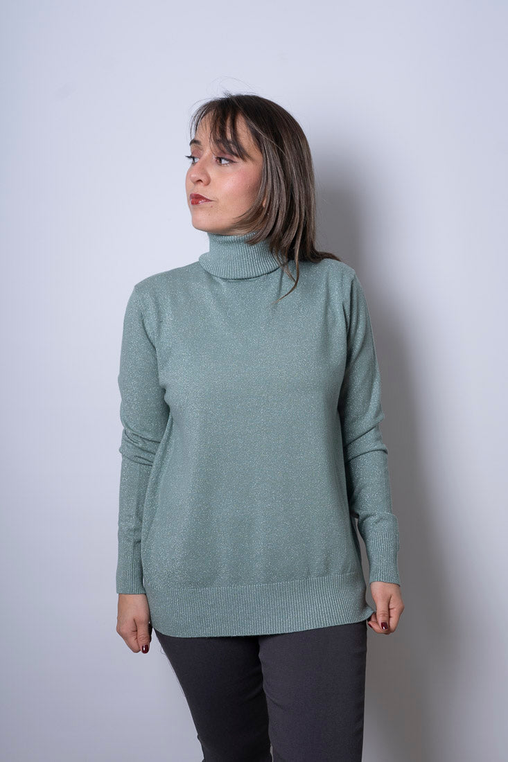 Sweater Beatle brillante - Verde agua